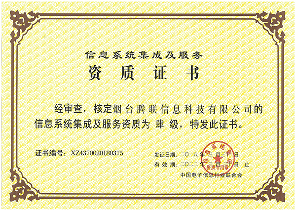 系统集成4级